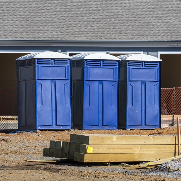 what is the expected delivery and pickup timeframe for the portable restrooms in Quail Texas